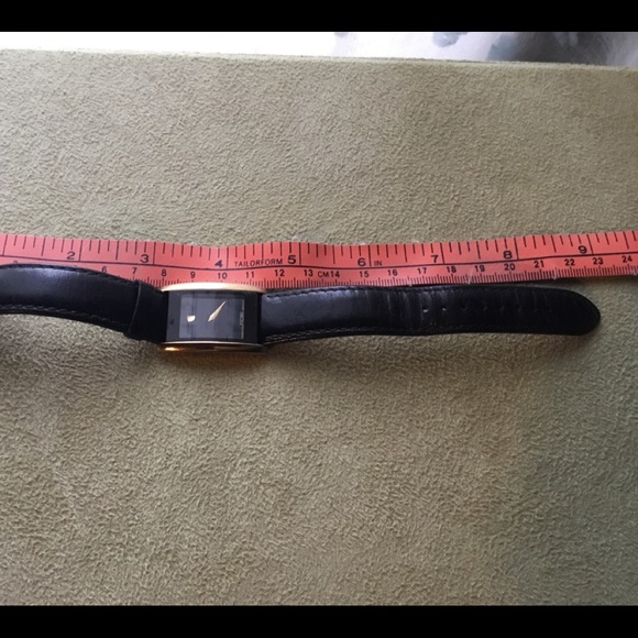 Lady watch. Nicely used. Black leather bracelet - Picture 6 of 6